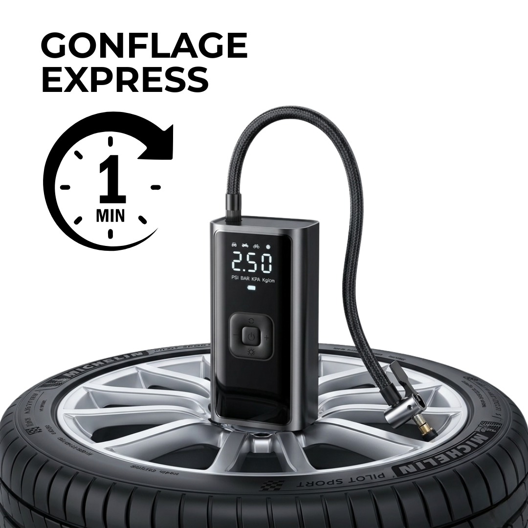 Drivon AirPro X1™ Compresseur d’air portable sans fil intelligent