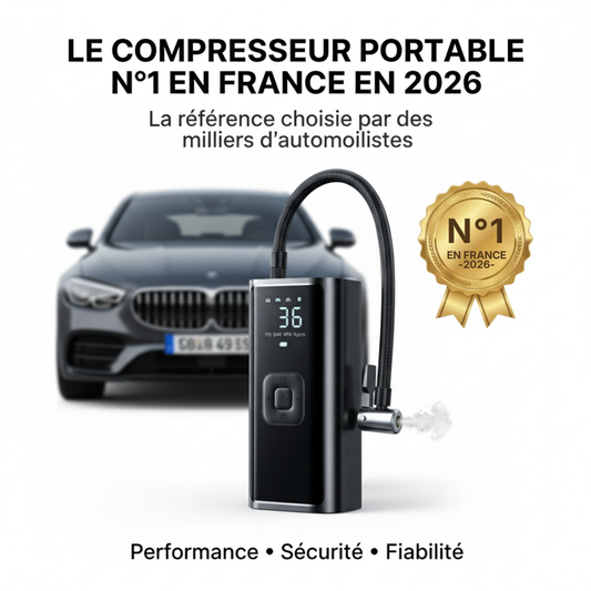 Drivon AirPro X1™ Compresseur d’air portable sans fil intelligent